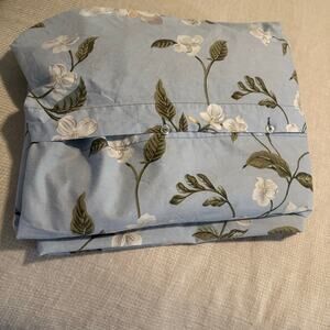 Crown Craft Williamsburg Blue Floral Reversible Duvet Cover | French Country